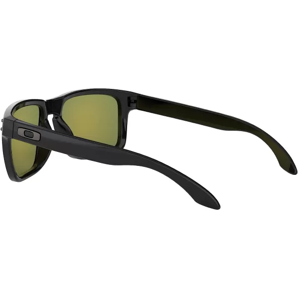 imageOakley Mens Oo9102 Holbrook Polarized Square SunglassesPolished BlackPrizm Ruby Polarized