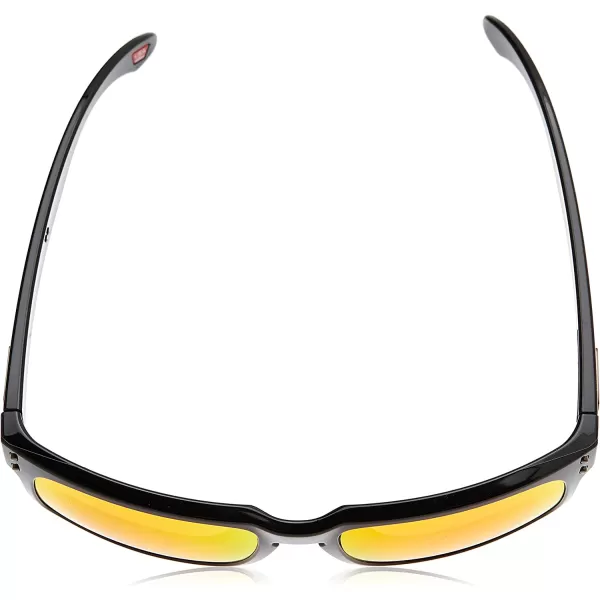 imageOakley Mens Oo9102 Holbrook Polarized Square SunglassesPolished BlackPrizm Ruby Polarized