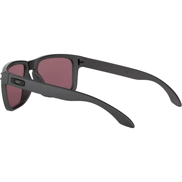 imageOakley Mens Oo9102 Holbrook Polarized Square SunglassesSteelPrizm Daily Polarized