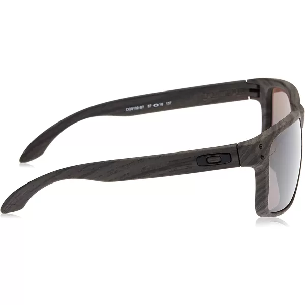 imageOakley Mens Oo9102 Holbrook Polarized Square SunglassesWoodgrainPrizm Daily Polarized