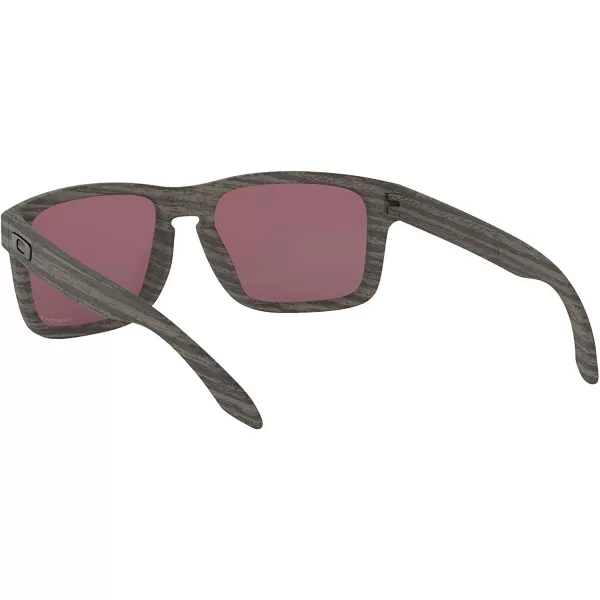 imageOakley Mens Oo9102 Holbrook Polarized Square SunglassesWoodgrainPrizm Daily Polarized