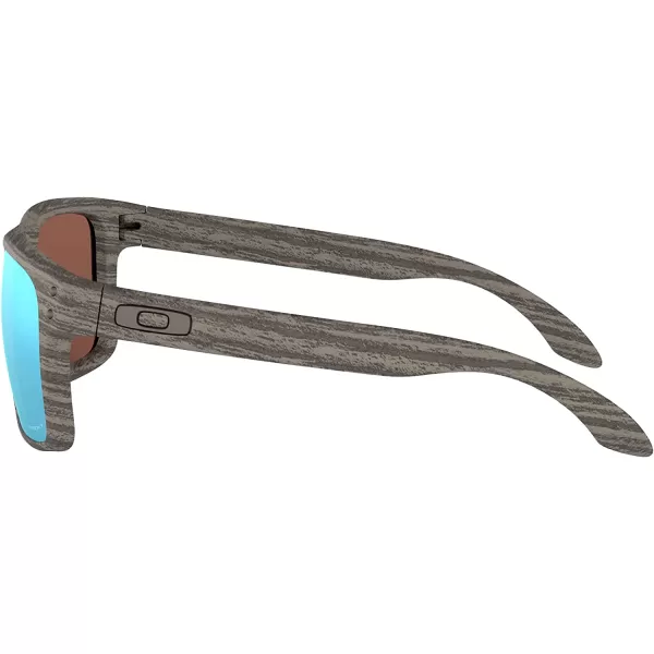 imageOakley Mens Oo9102 Holbrook Polarized Square SunglassesWoodgrainPrizm Deep Water Polarized