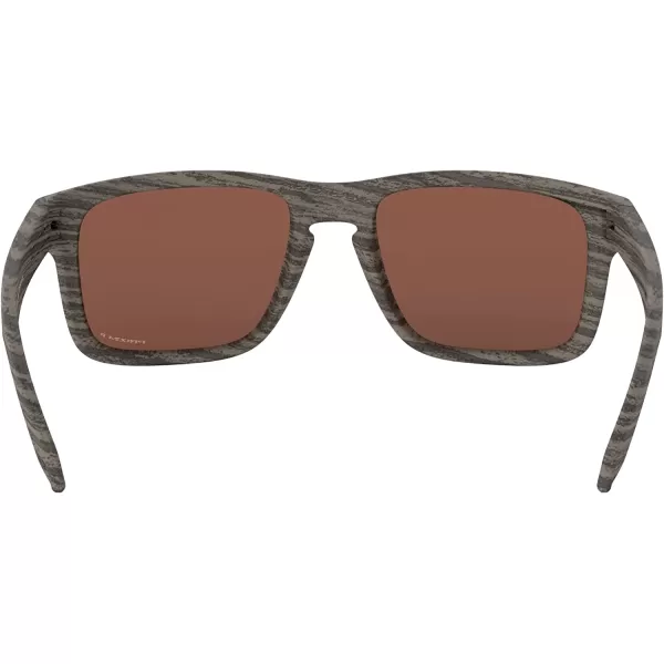 imageOakley Mens Oo9102 Holbrook Polarized Square SunglassesWoodgrainPrizm Deep Water Polarized