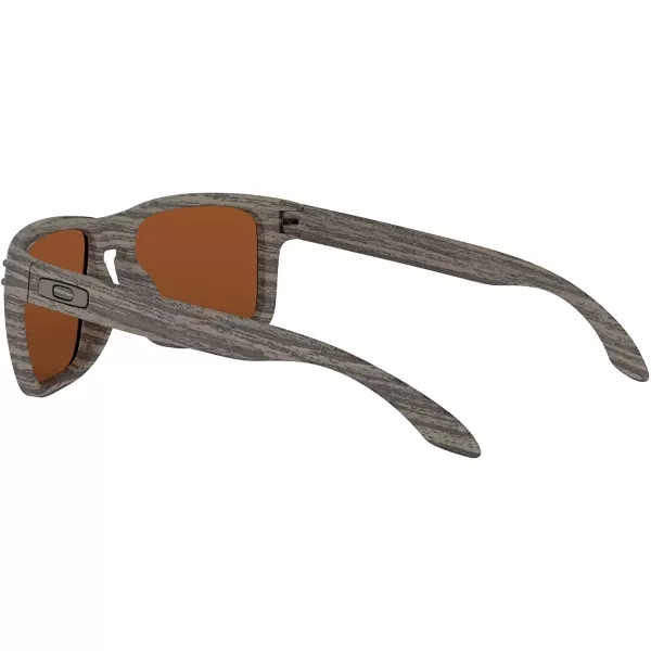 imageOakley Mens Oo9102 Holbrook Polarized Square SunglassesWoodgrainPrizm Shallow Water Polarized