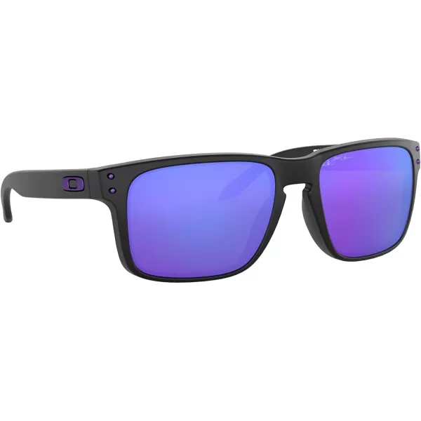 imageOakley Mens Oo9102 Holbrook Square SunglassesJulian Wilson Matte BlackViolet Iridium