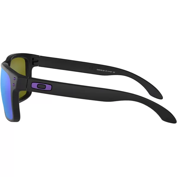 imageOakley Mens Oo9102 Holbrook Square SunglassesJulian Wilson Matte BlackViolet Iridium