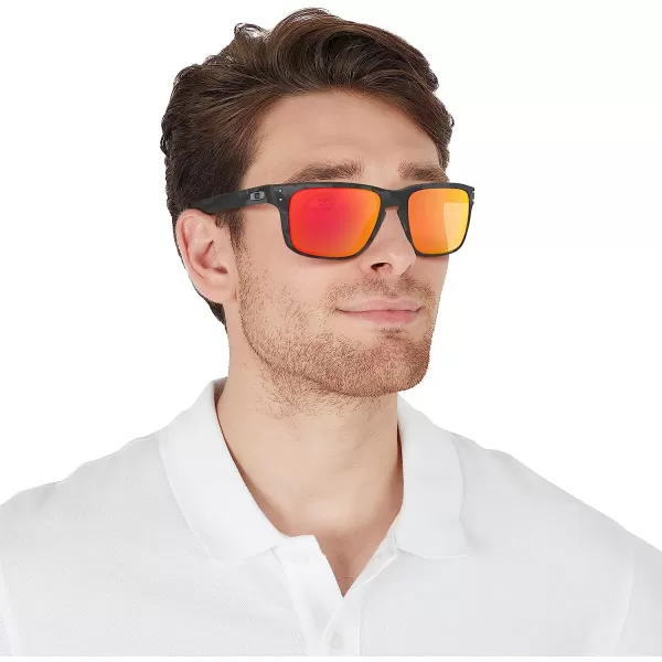 imageOakley Mens Oo9102 Holbrook Square SunglassesMatte Black CamoPrizm Ruby