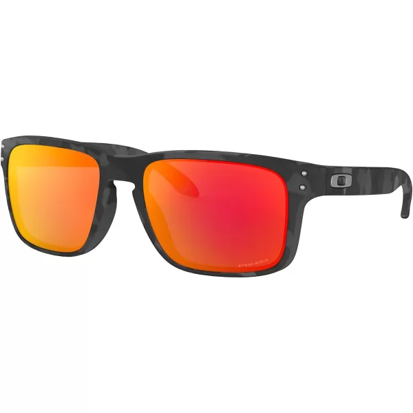 imageOakley Mens Oo9102 Holbrook Square SunglassesMatte Black CamoPrizm Ruby