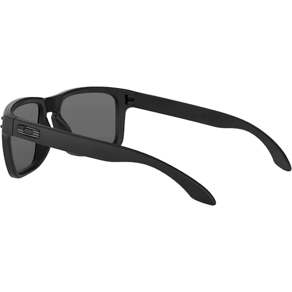 imageOakley Mens Oo9102 Holbrook Square SunglassesMatte Black Tonal IconGrey