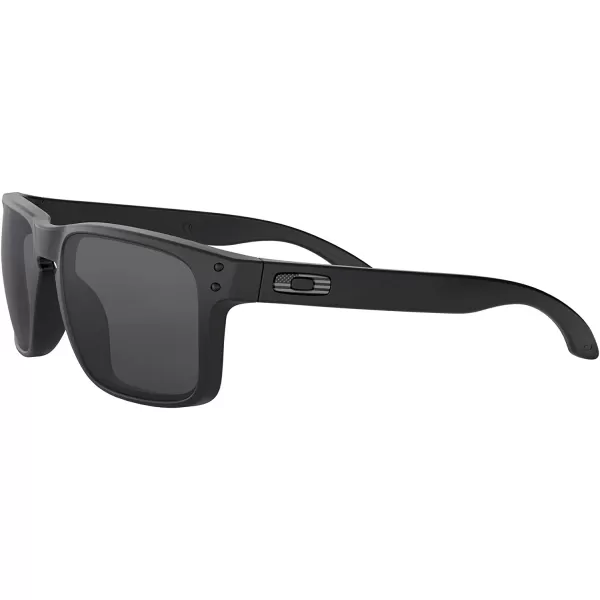 imageOakley Mens Oo9102 Holbrook Square SunglassesMatte Black Tonal IconGrey