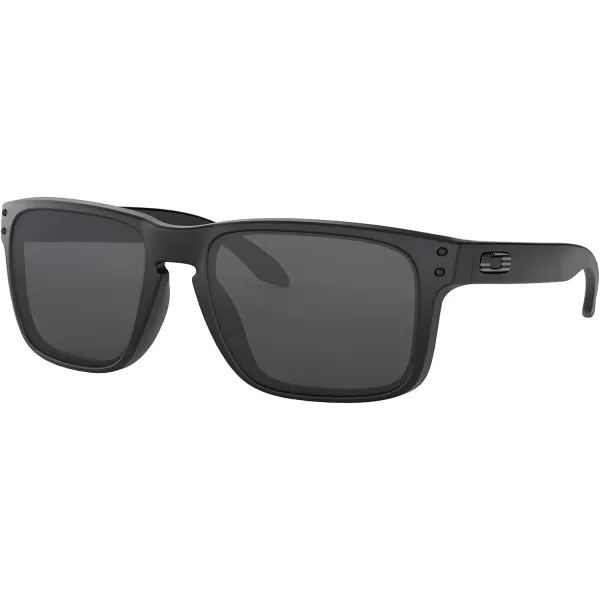 imageOakley Mens Oo9102 Holbrook Square SunglassesMatte Black Tonal IconGrey