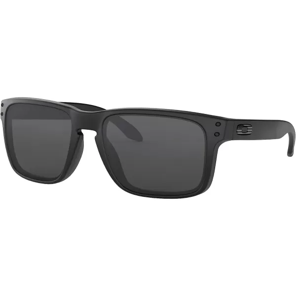 imageOakley Mens Oo9102 Holbrook Square SunglassesMatte Black Tonal IconGrey