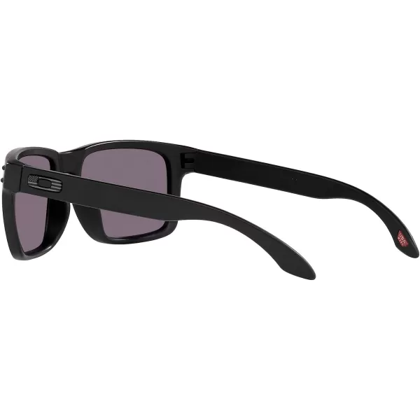 imageOakley Mens Oo9102 Holbrook Square SunglassesMatte Black Tonal Us FlagPrizm Grey