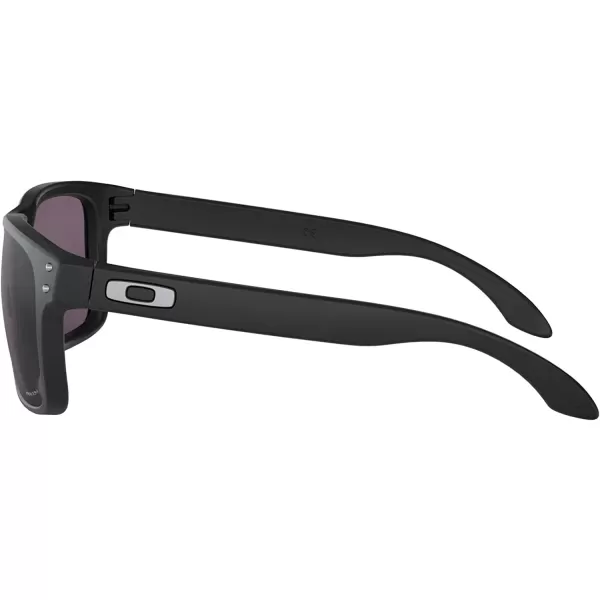 imageOakley Mens Oo9102 Holbrook Square SunglassesMatte Black on SilverPrizm Grey