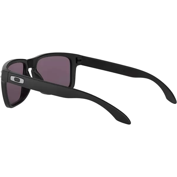 imageOakley Mens Oo9102 Holbrook Square SunglassesMatte Black on SilverPrizm Grey