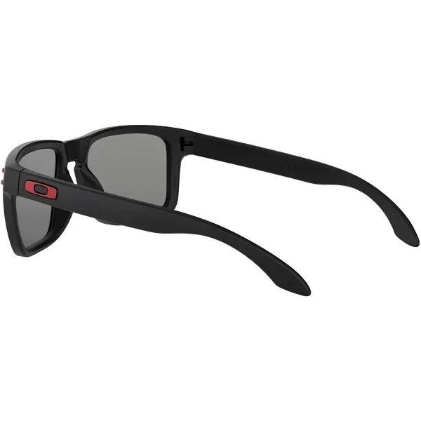 imageOakley Mens Oo9102 Holbrook Square SunglassesMatte BlackPositive Red Iridium
