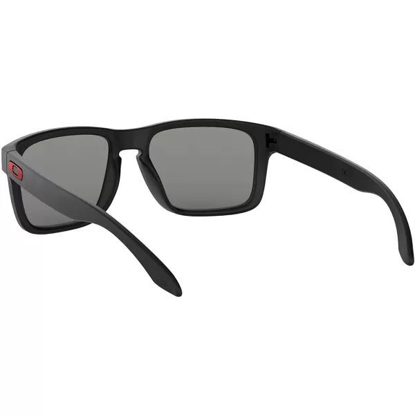 imageOakley Mens Oo9102 Holbrook Square SunglassesMatte BlackPositive Red Iridium
