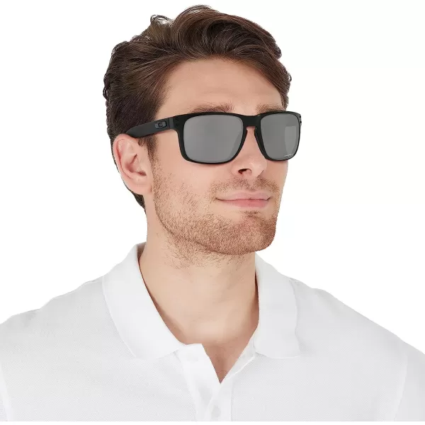 imageOakley Mens Oo9102 Holbrook Square SunglassesMatte BlackPrizm Black Polarized