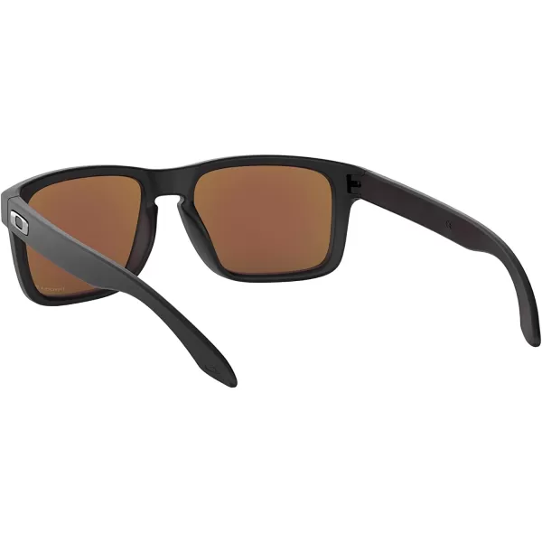 imageOakley Mens Oo9102 Holbrook Square SunglassesMatte BlackPrizm Black Polarized
