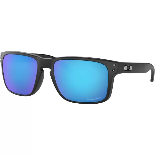 imageOakley Mens Oo9102 Holbrook Square SunglassesMatte BlackPrizm Black Polarized