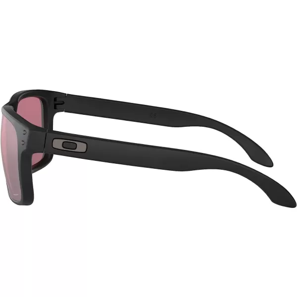 imageOakley Mens Oo9102 Holbrook Square SunglassesMatte BlackPrizm Dark Golf