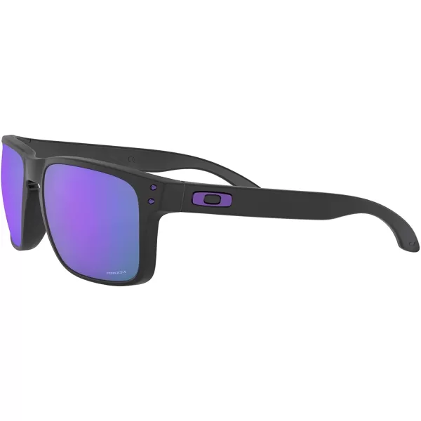 imageOakley Mens Oo9102 Holbrook Square SunglassesMatte BlackPrizm Violet