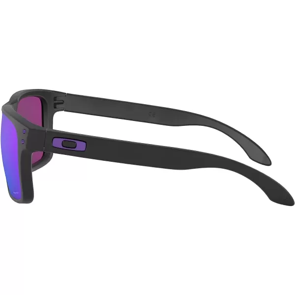 imageOakley Mens Oo9102 Holbrook Square SunglassesMatte BlackPrizm Violet