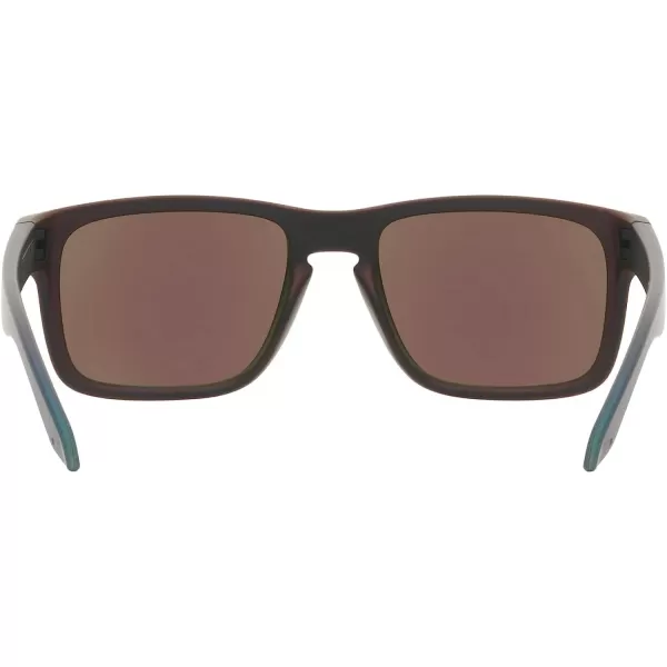 imageOakley Mens Oo9102 Holbrook Square SunglassesMatte BlackRed ColorshiftPrizm Sapphire