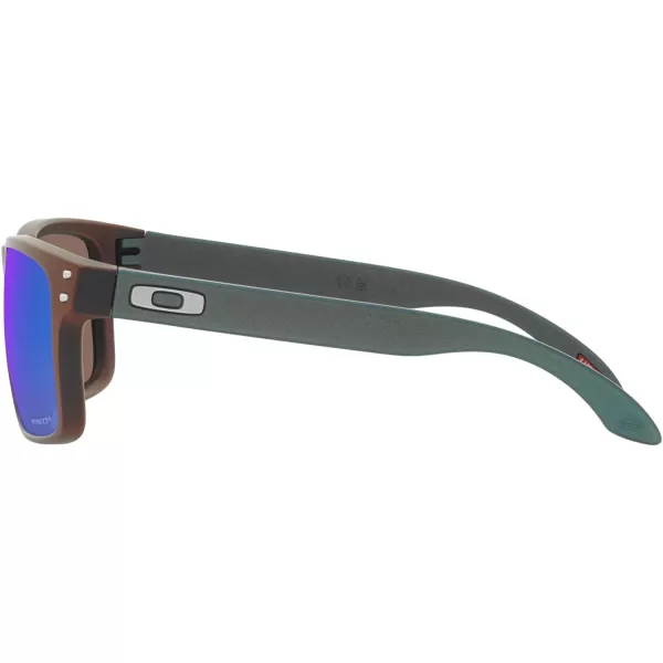 imageOakley Mens Oo9102 Holbrook Square SunglassesMatte BlackRed ColorshiftPrizm Sapphire