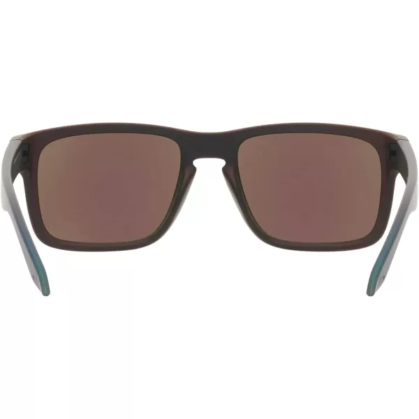 imageOakley Mens Oo9102 Holbrook Square SunglassesMatte BlackRed ColorshiftPrizm Sapphire
