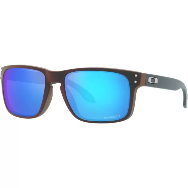 imageOakley Mens Oo9102 Holbrook Square SunglassesMatte BlackRed ColorshiftPrizm Sapphire