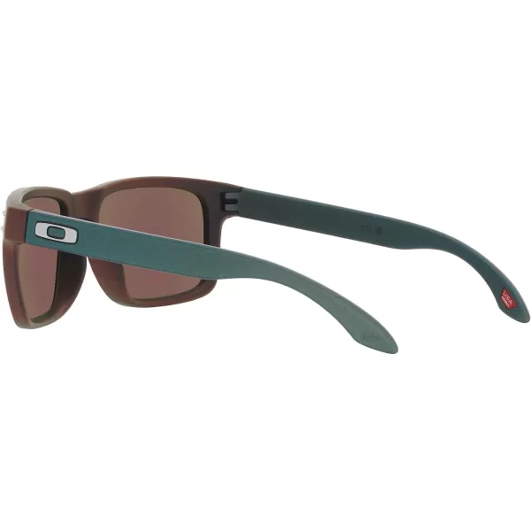 imageOakley Mens Oo9102 Holbrook Square SunglassesMatte BlackRed ColorshiftPrizm Sapphire