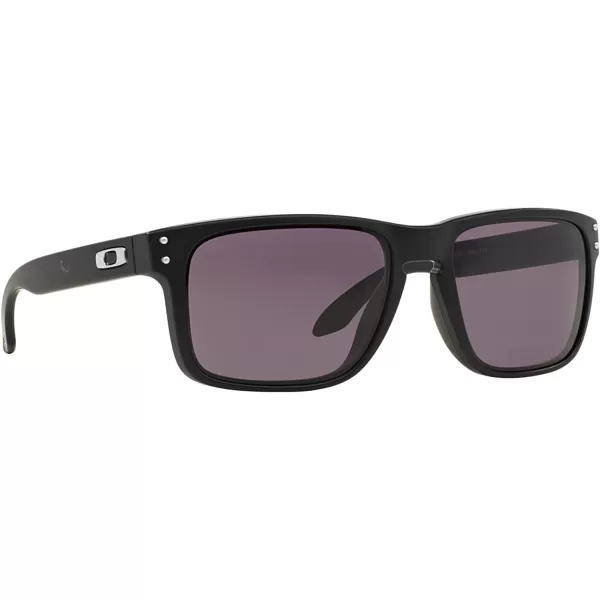 imageOakley Mens Oo9102 Holbrook Square SunglassesMatte BlackWarm Grey