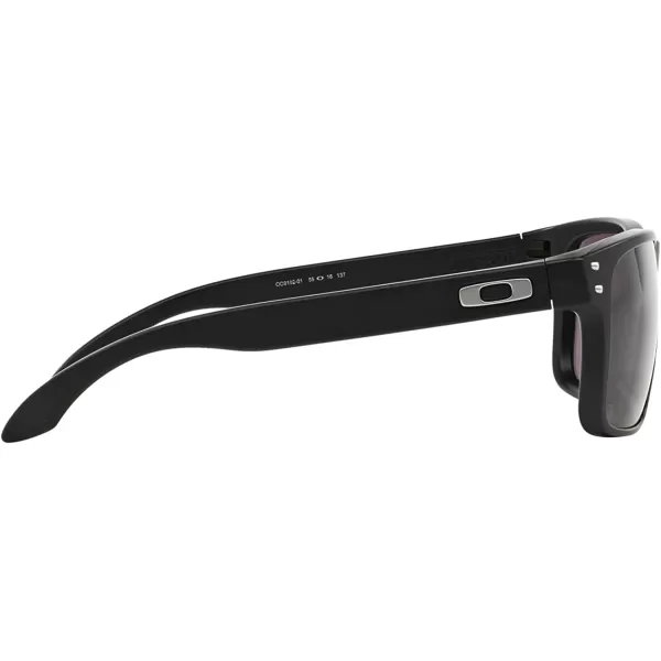 imageOakley Mens Oo9102 Holbrook Square SunglassesMatte BlackWarm Grey