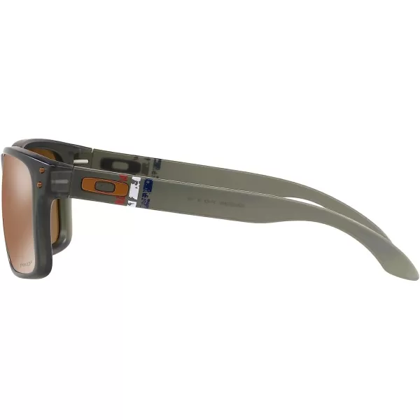 imageOakley Mens Oo9102 Holbrook Square SunglassesMatte Olive InkPrizm Tungsten