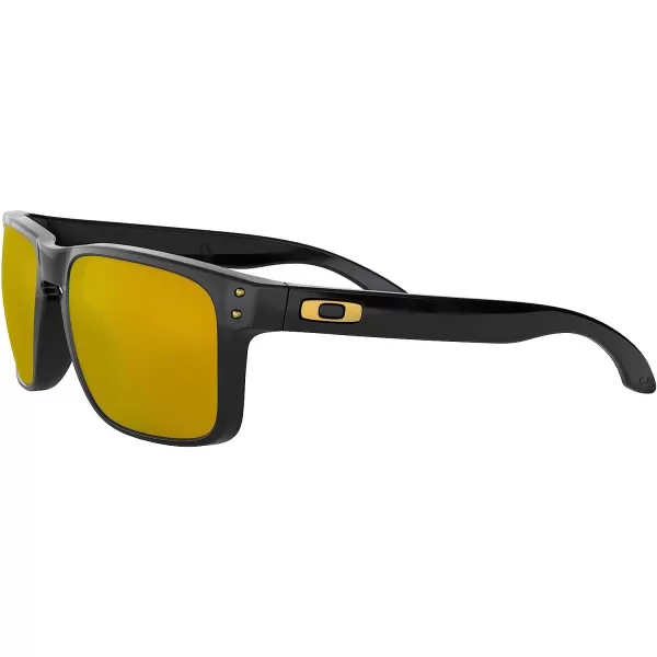 imageOakley Mens Oo9102 Holbrook Square SunglassesPolished Black24k Iridium
