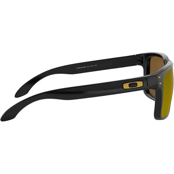 imageOakley Mens Oo9102 Holbrook Square SunglassesPolished Black24k Iridium