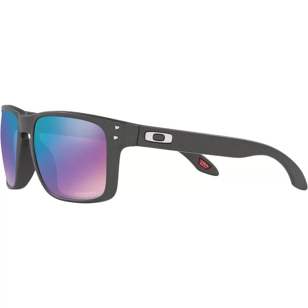 imageOakley Mens Oo9102 Holbrook Square SunglassesSteelPrizm Snow Sapphire