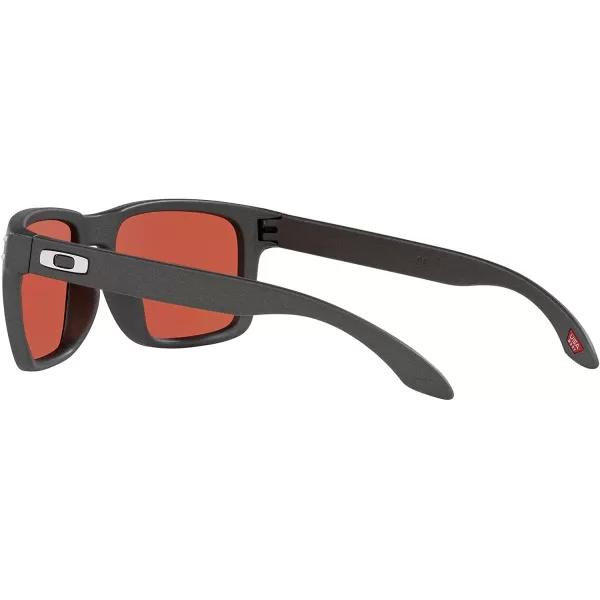imageOakley Mens Oo9102 Holbrook Square SunglassesSteelPrizm Snow Sapphire