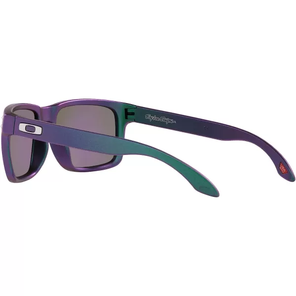 imageOakley Mens Oo9102 Holbrook Square SunglassesTld Matte Purple Green ShiftPrizm Jade