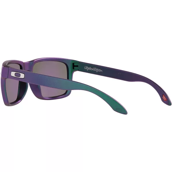 imageOakley Mens Oo9102 Holbrook Square SunglassesTld Matte Purple Green ShiftPrizm Jade