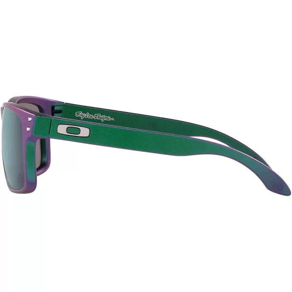 imageOakley Mens Oo9102 Holbrook Square SunglassesTld Matte Purple Green ShiftPrizm Jade