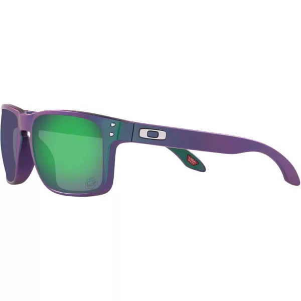 imageOakley Mens Oo9102 Holbrook Square SunglassesTld Matte Purple Green ShiftPrizm Jade