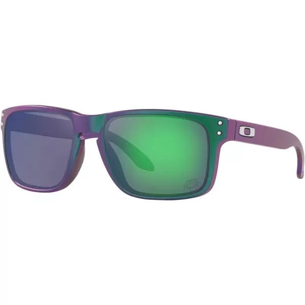 imageOakley Mens Oo9102 Holbrook Square SunglassesTld Matte Purple Green ShiftPrizm Jade