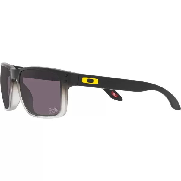 imageOakley Mens Oo9102 Holbrook Square SunglassesTour De France Matte Black FadePrizm Grey
