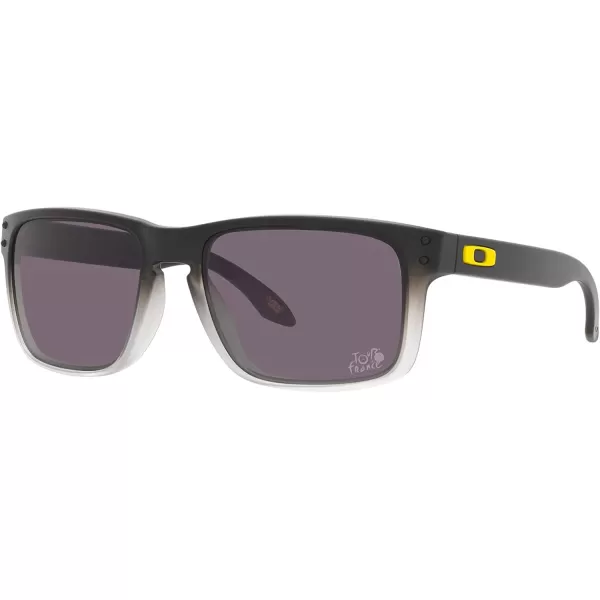 imageOakley Mens Oo9102 Holbrook Square SunglassesTour De France Matte Black FadePrizm Grey