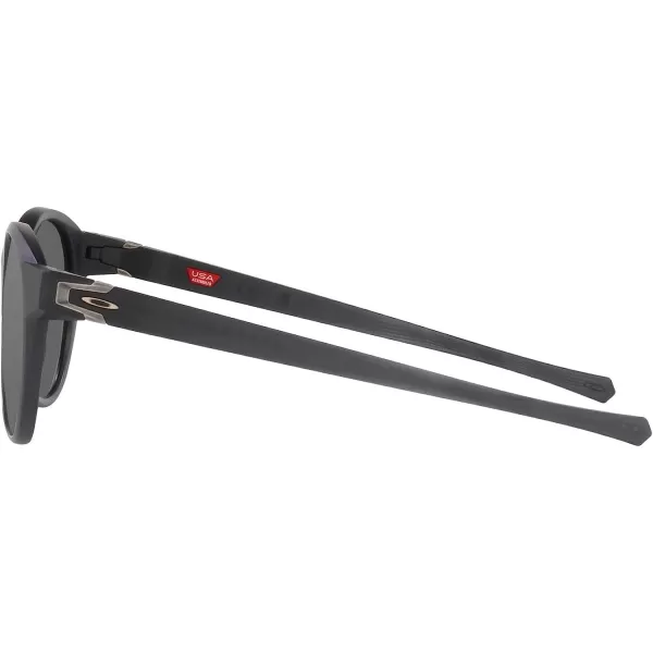 imageOakley Mens Oo9126f Reedmace Low Bridge Fit Round SunglassesMatte Black InkPrizm Black