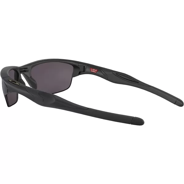 imageOakley Mens Oo9144 Half Jacket 20 SunglassesMatte BlackPrizm Grey Polarized