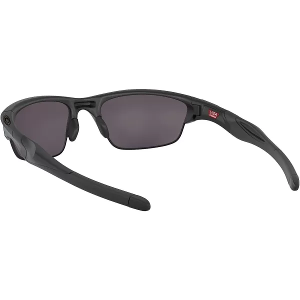 imageOakley Mens Oo9144 Half Jacket 20 SunglassesMatte BlackPrizm Grey Polarized