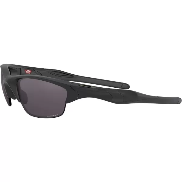 imageOakley Mens Oo9144 Half Jacket 20 SunglassesMatte BlackPrizm Grey Polarized